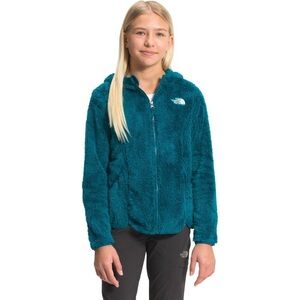 TheNorthFace Girls Small Suave Oso Full Zip Hooded Jacket Size Small Deep Lagoon